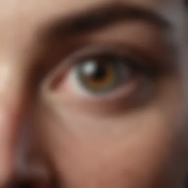 Visual representation of lifestyle changes for eye health