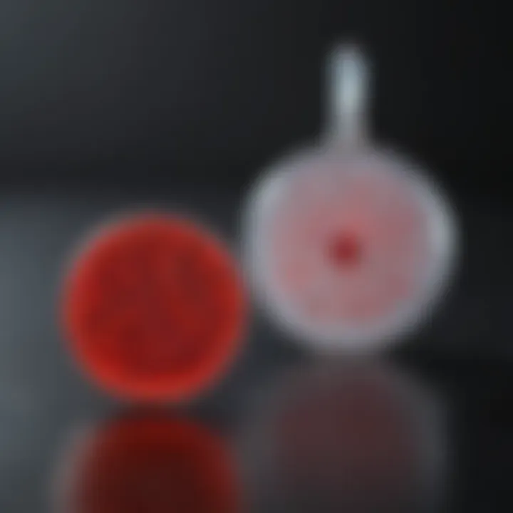 Graphical representation of normal vs. low platelet counts