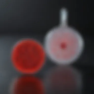 Platelet Count Comparison Graphical representation of normal vs. low platelet counts