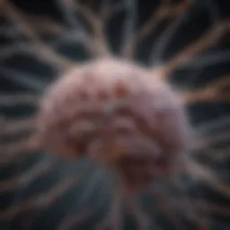 Neural connections forming in the developing brain