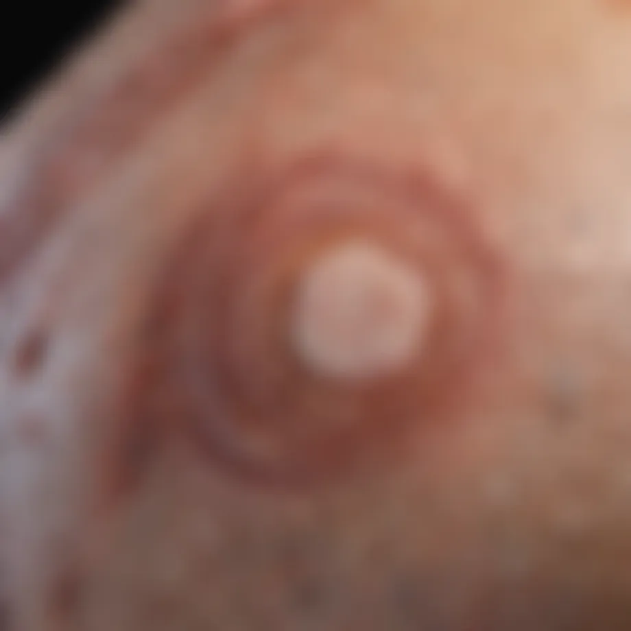 Microscopic view of skin affected by systemic sclerosis