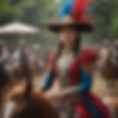 Celebrating Equestrian Culture in Puerto Rico A vibrant celebration of horseback riding culture in Puerto Rico, featuring traditional costumes and local customs.