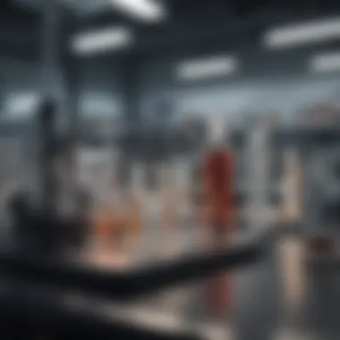 Conceptual image of a research lab focused on scleroderma studies