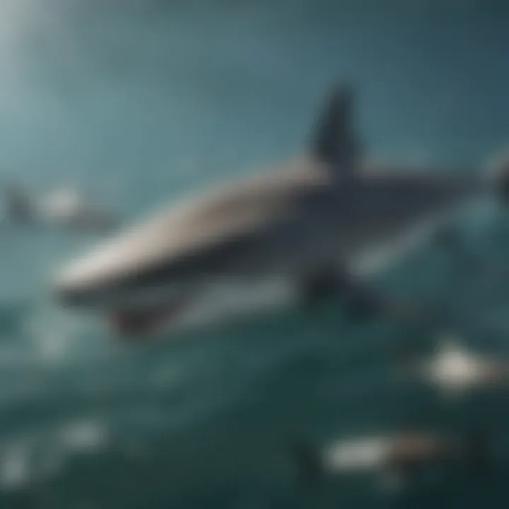 An infographic depicting the decline of shark populations and the urgency for conservation.