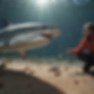Research Initiatives in Shark Conservation A group of researchers conducting a study on shark populations, highlighting conservation efforts.