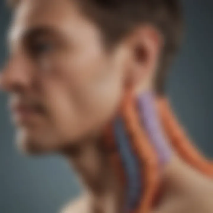 Graph depicting quality of life changes in patients with cervical spine stenosis