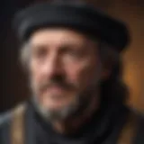 Portrait of Geoffrey Chaucer, the author of The Canterbury Tales