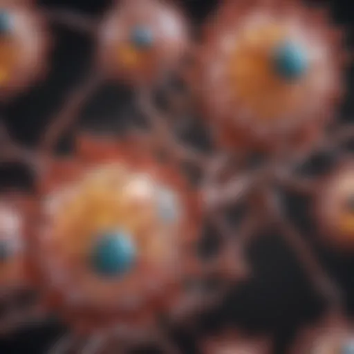 Illustration depicting lipid molecules with diverse structures.