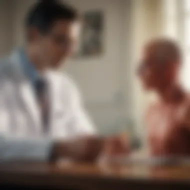 A doctor discussing HIV treatment options with a patient.