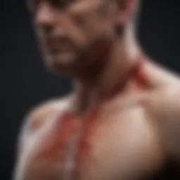 Visual representation of inflammation in the body