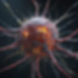 A neural network diagram illustrating its application in biological research