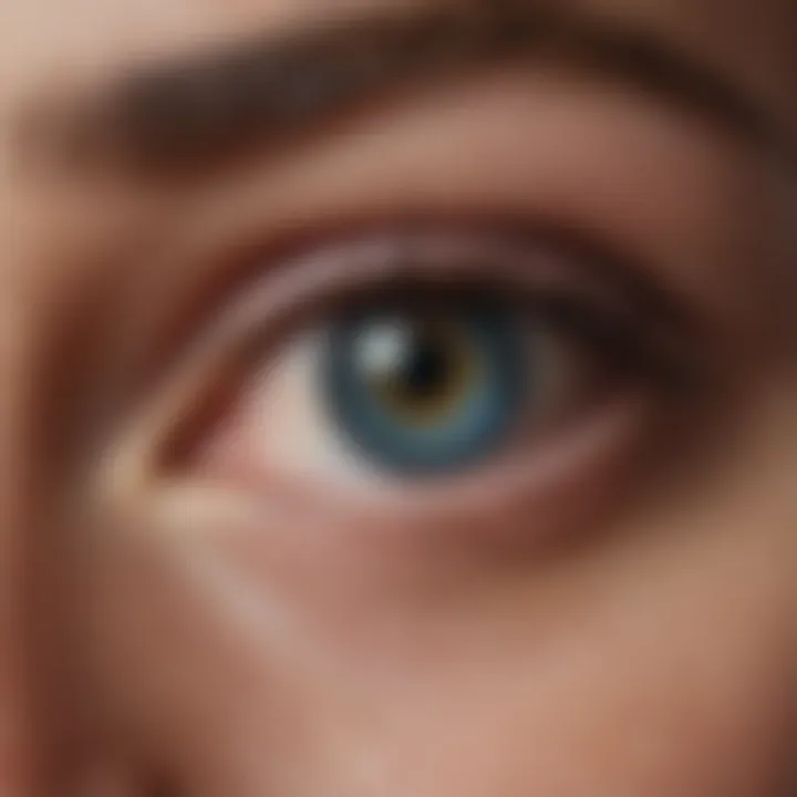 Visual representation of diabetes impact on vision