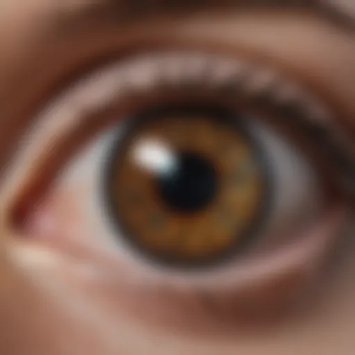 Eye diagram illustrating connection to systemic diseases
