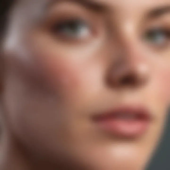 Visual representation of skin health benefits attributed to biotin
