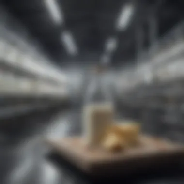 Sustainability in Dairy Production Environmental impact of dairy production illustrated