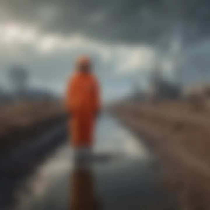 Visual representation of socio-economic effects of climate change
