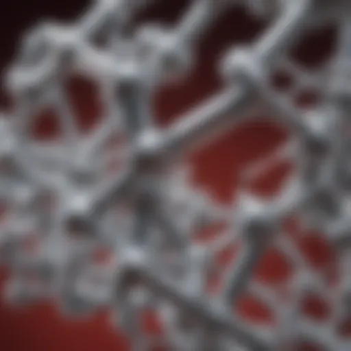 Chemical structure of titanium dioxide