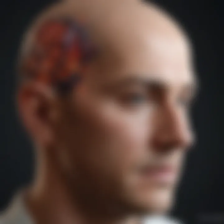 Graph showing behavioral symptoms linked to brain tumor diagnosis