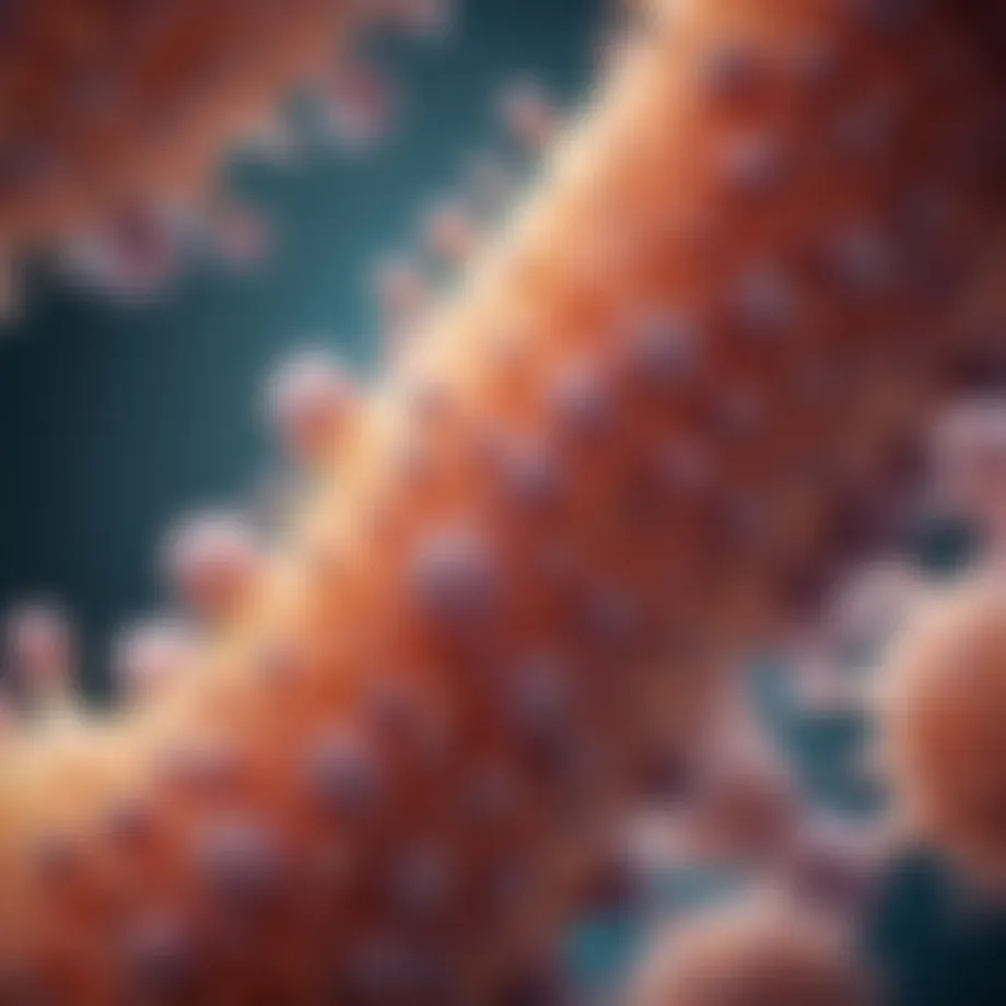 Microscopic view of alveolar cells