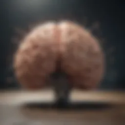 Illustration depicting brain activity related to ADHD