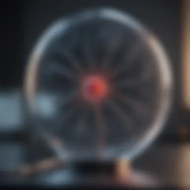 Future of Balloon Stent Technology Futuristic concept of advanced balloon stent technology in a clinical setting