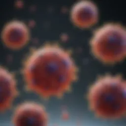 Visual representation of cytokine interactions in the immune system