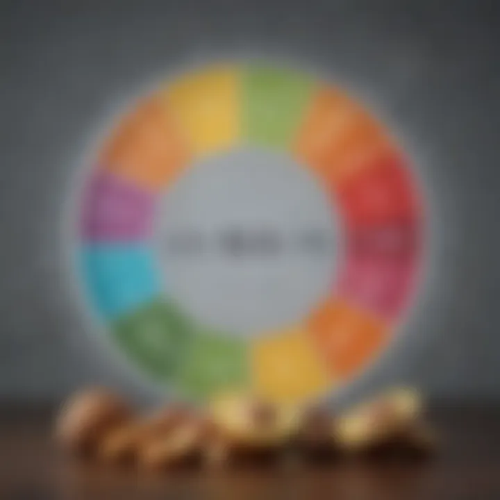 A vibrant chart depicting various sources of potassium and their nutritional values.