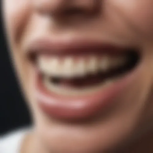 Detailed diagram illustrating the stages of periodontal disease