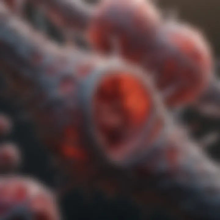 Graphical representation of disease mechanisms involving Poly A Sigma