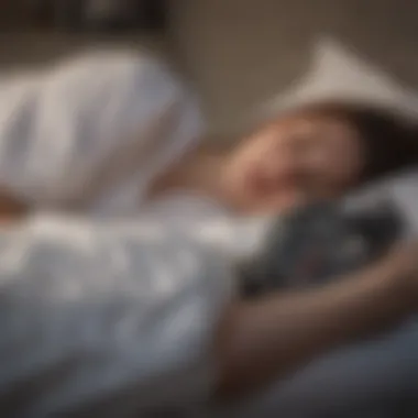 Diagram showcasing the relationship between sleep quality and health outcomes