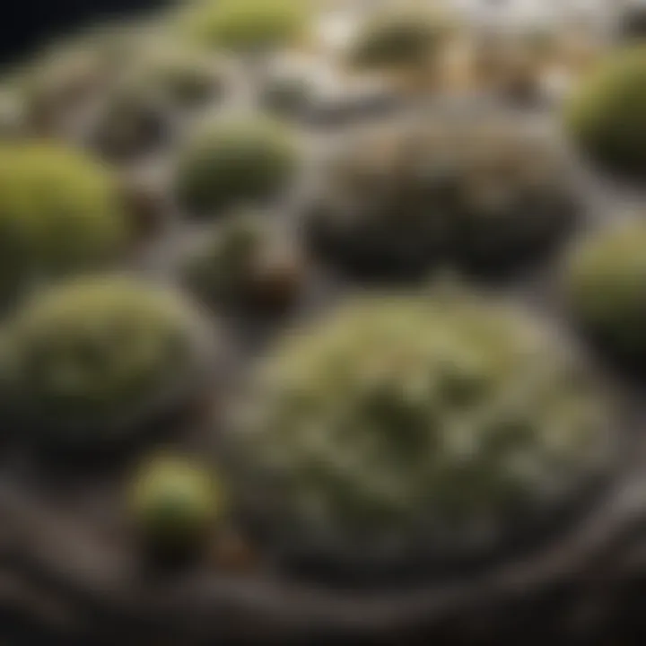 The lifecycle stages of mold spores illustrated