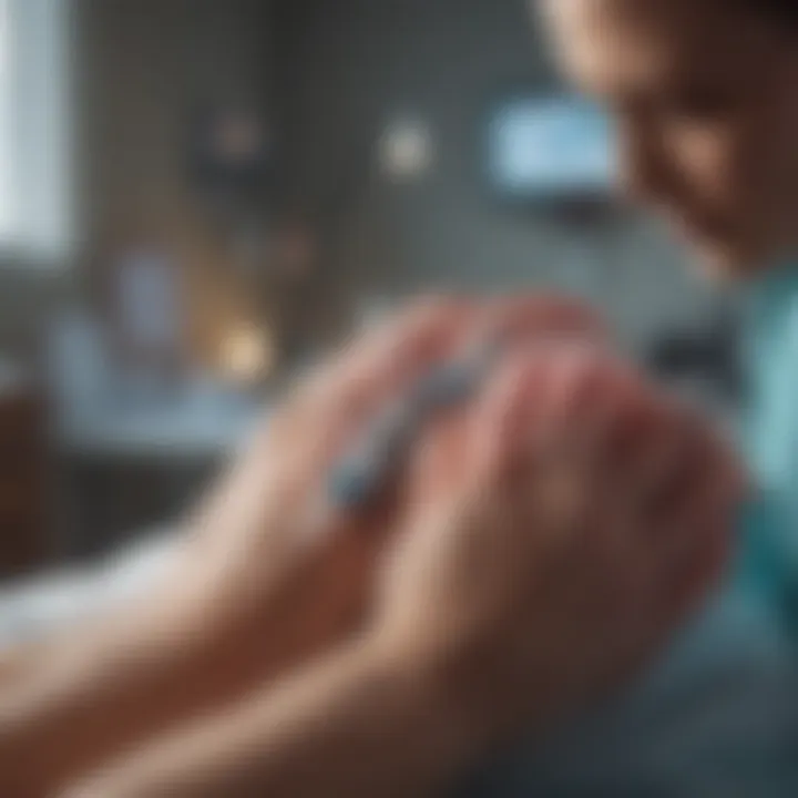 Infographic detailing palliative care strategies for patients with advanced lung cancer.