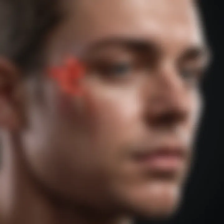 Visual representation of vascular responses related to migraine triggers