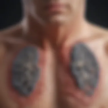 Airflow Comparison: Healthy Lungs vs. COPD Illustration of airflow in healthy vs. COPD lungs