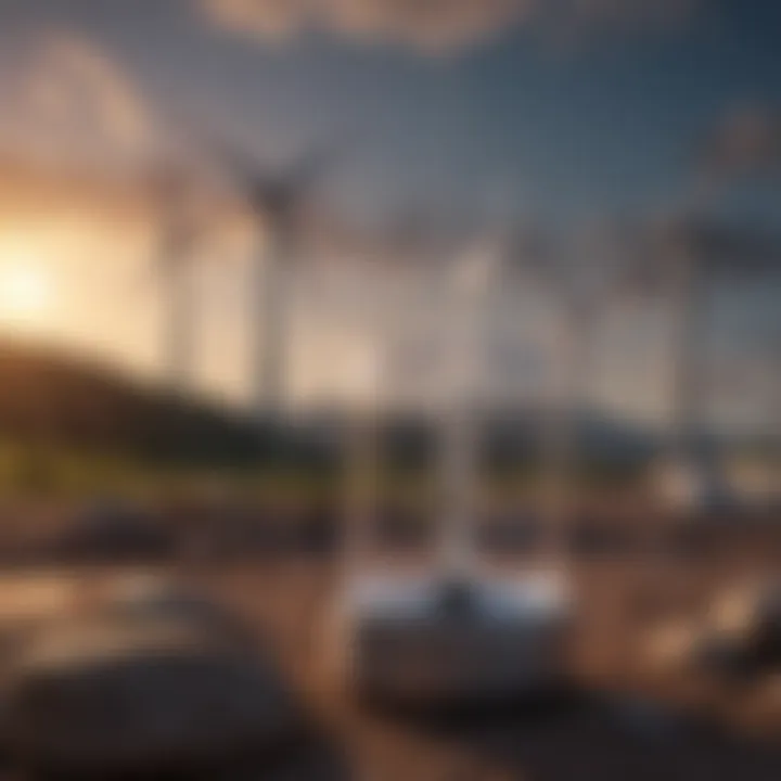A visual representation of renewable energy sources contributing to electricity generation.