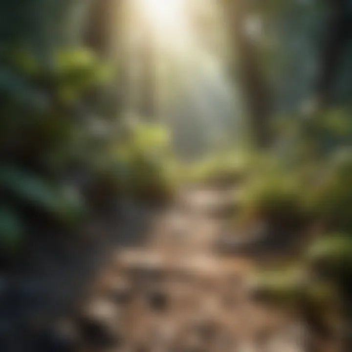 A vibrant ecosystem fueled by sunlight