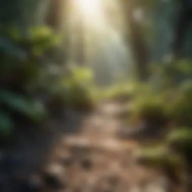 Ecosystems Thriving Under Solar Influence A vibrant ecosystem fueled by sunlight