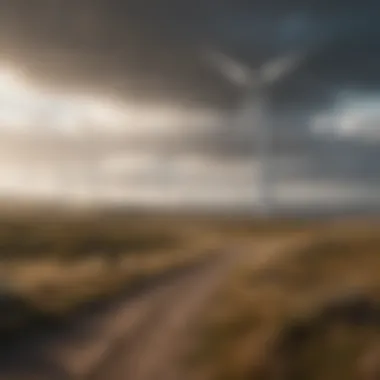 Harnessing Wind: A Step Towards Renewable Sustainability Wind turbines harnessing renewable energy