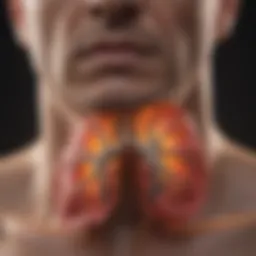 Lungs affected by COPD with visible damage