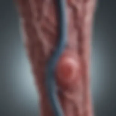 Venous System and Thrombus Formation A comprehensive diagram illustrating the venous system and thrombus formation