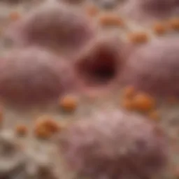 Diagram illustrating the stages of squamous cell carcinoma