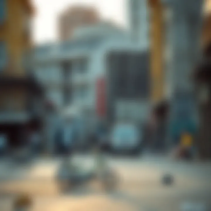 Visual representation of socio-economic factors contributing to urban decay
