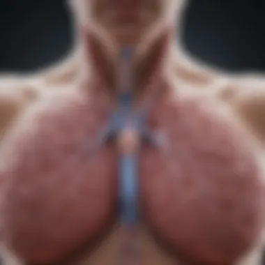 Correlation of Visceral Pleural Invasion and Prognosis Graph showing the correlation between visceral pleural invasion and lung cancer prognosis