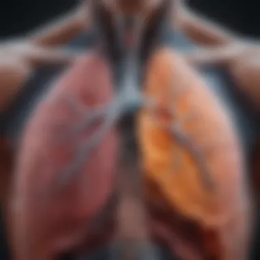 Chart summarizing treatment options for lung cancer with visceral pleural invasion