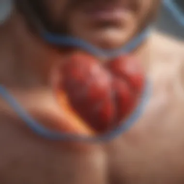 Diabetes and Cardiovascular Complications Illustration depicting the link between diabetes and cardiovascular issues
