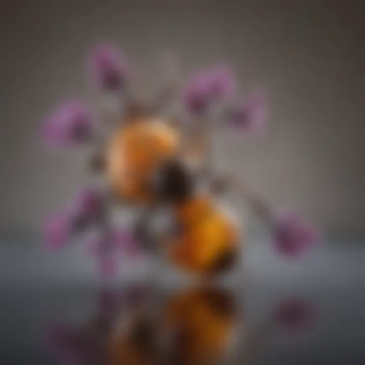 Illustration depicting the chemical structure of a common essential oil.
