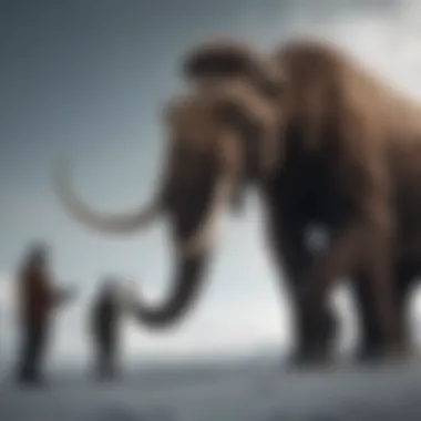 Woolly mammoth reconstruction concept